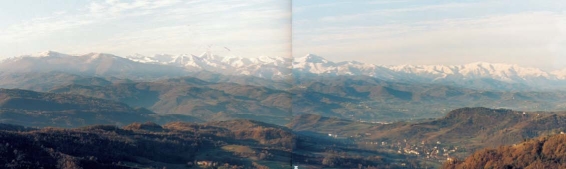 Vista sulle Alpi dal Villaggio Vacanze